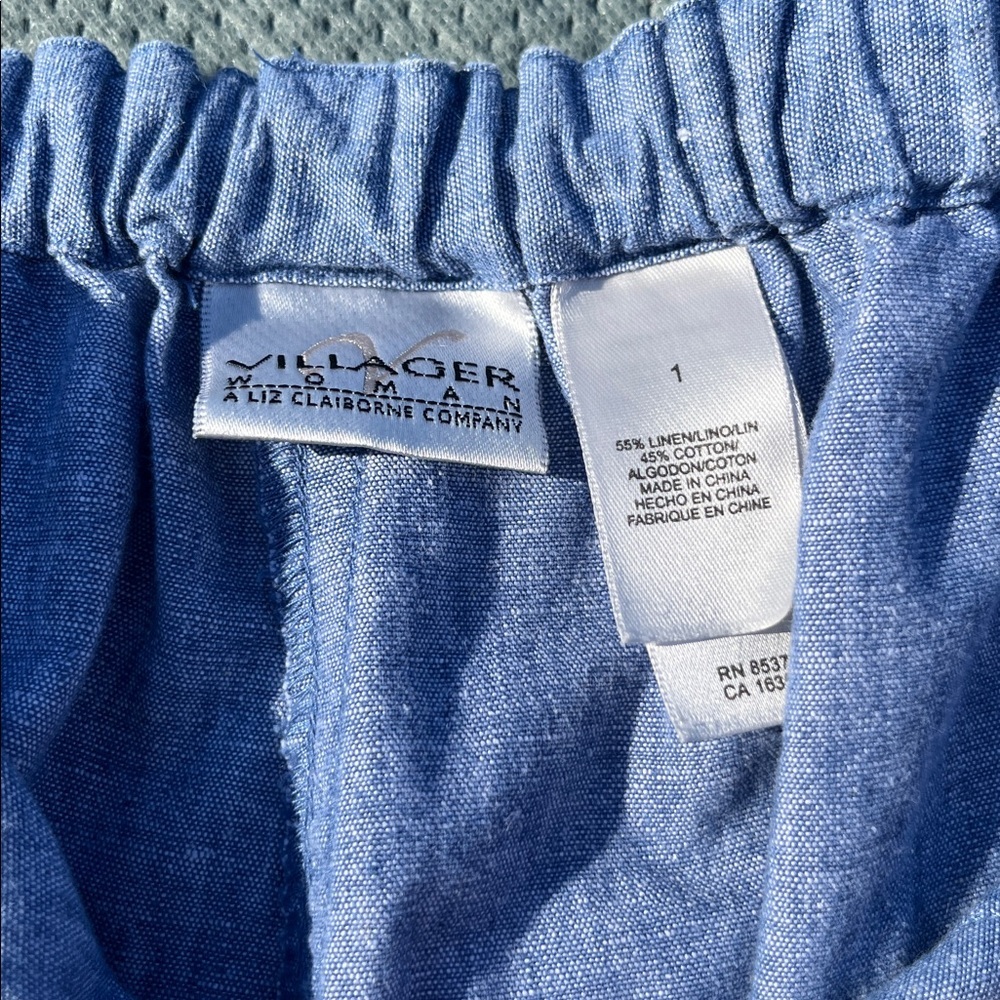 Villager Woman Liz Claiborne Linen Pant - Picture 3 of 7